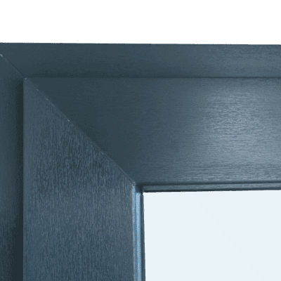antraciet 1-2 glas hoekprofiel zwarte kunststof kozijnen