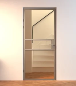 Bronze binnendeur aluminium binnendeur Mondana brons glas
