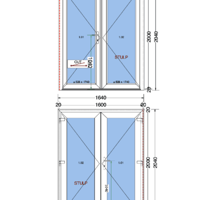 Kunststof tuindeuren outlet