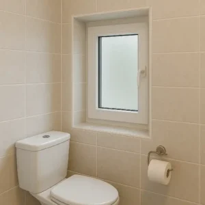 WC raampje toiletraam kunststof kozijn op maat